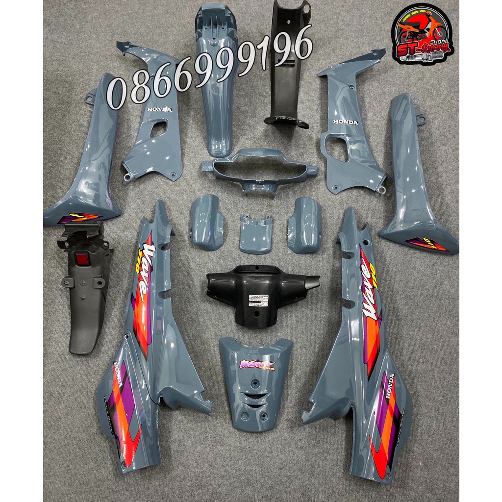 Tem mẫu zin Wave Alpha đời 2002 ( Wave nhỏ, W thái ) . Tem cao cấp 3 lớp chống nước đủ màu !