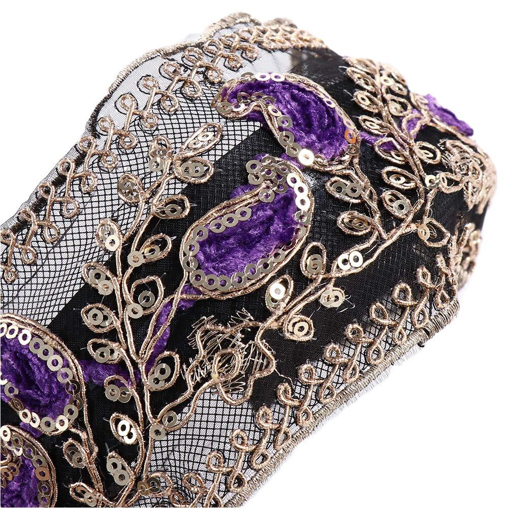 MXGOODS Băng Đô Cài Tóc Viền Rộng Đính Kim Sa Lấp Lánh Dễ Thương Cho Nữ