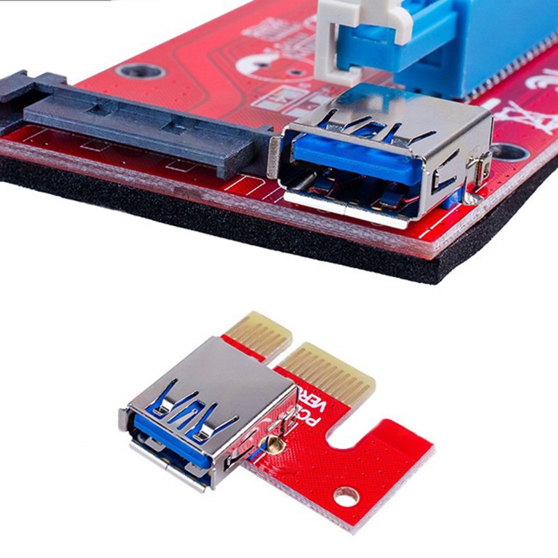 Bảng Mạch Chuyển Đổi Ver007S Pci-E Riser 1x Sang 16x Usb 60cm Usb 3.0 | BigBuy360 - bigbuy360.vn