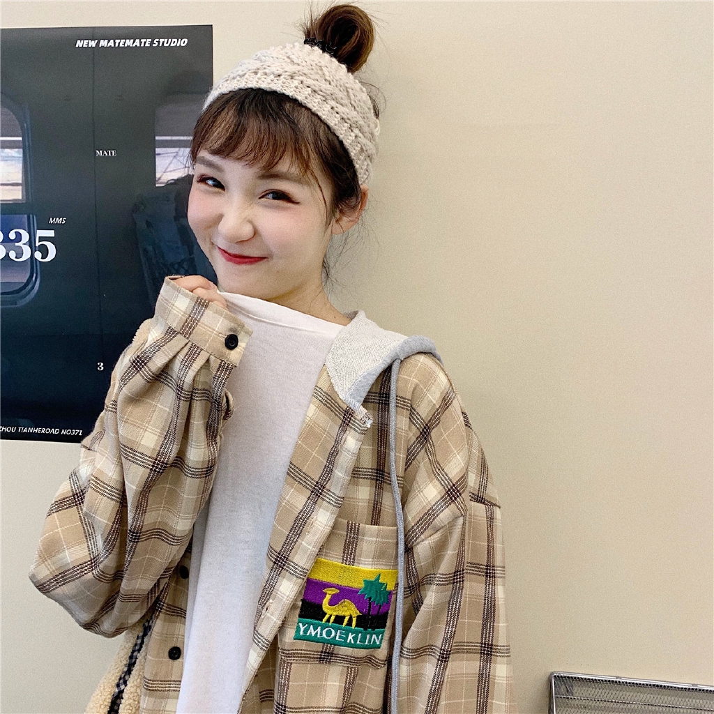 Áo Khoác Sơ Mi Có Nón Họa Tiết Caro Thời Trang 5772020 | BigBuy360 - bigbuy360.vn