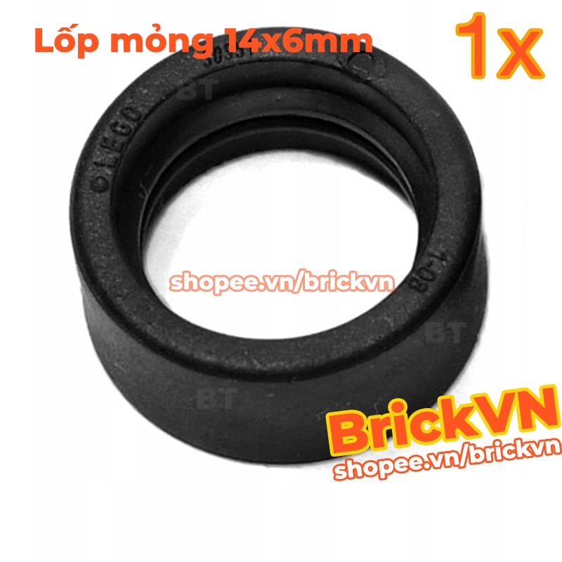 LEGO Lốp Xe Ô tô Mỏng 14mm D. x 6mm Màu Đen ID 4246901 50951
