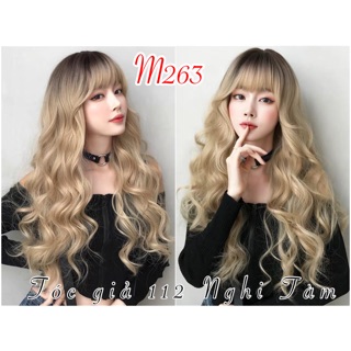 Tóc bộ nguyên đầu xoăn sóng to