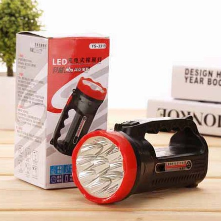 Đèn Pin Cầm Tay Màu Đỏ Đen 9 Tim Led mã hàng hot