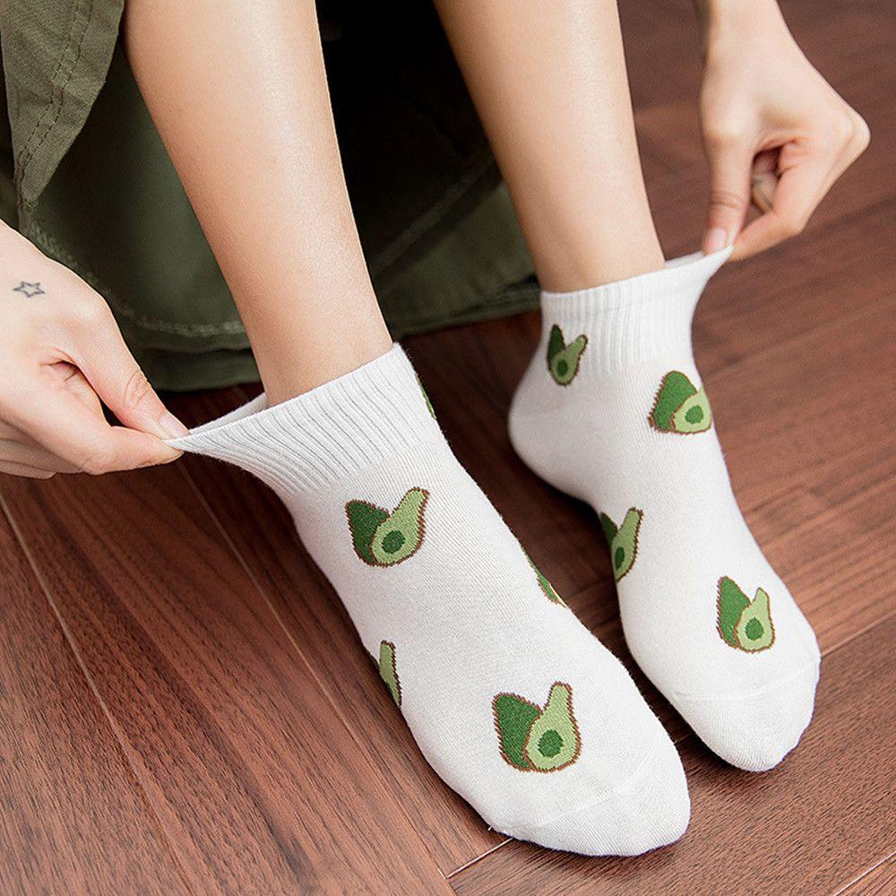 NIUYOU 1 Đôi Vớ Mắt Cá Chân Cotton Co Dãn Dễ Thương