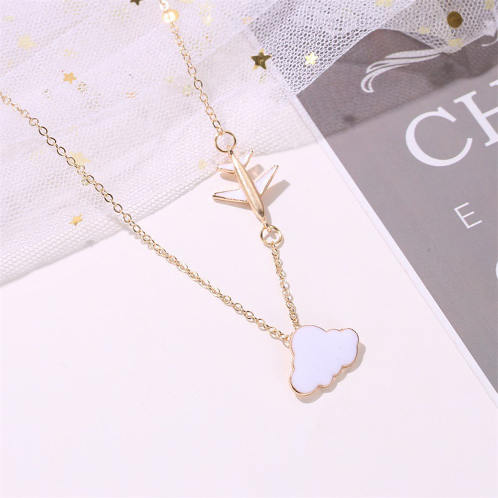 Dây Chuyền Hợp Kim Mặt Hình Đám Mây Dễ Thương Cho Nữ Yanqueens Trang sứ Quà tặng