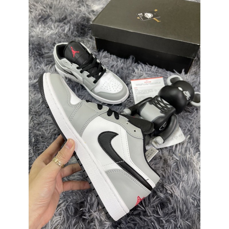 Giầy nam nữ thấp cổ smoth grey low xám đỏ cực hot (ảnh thật + full box)