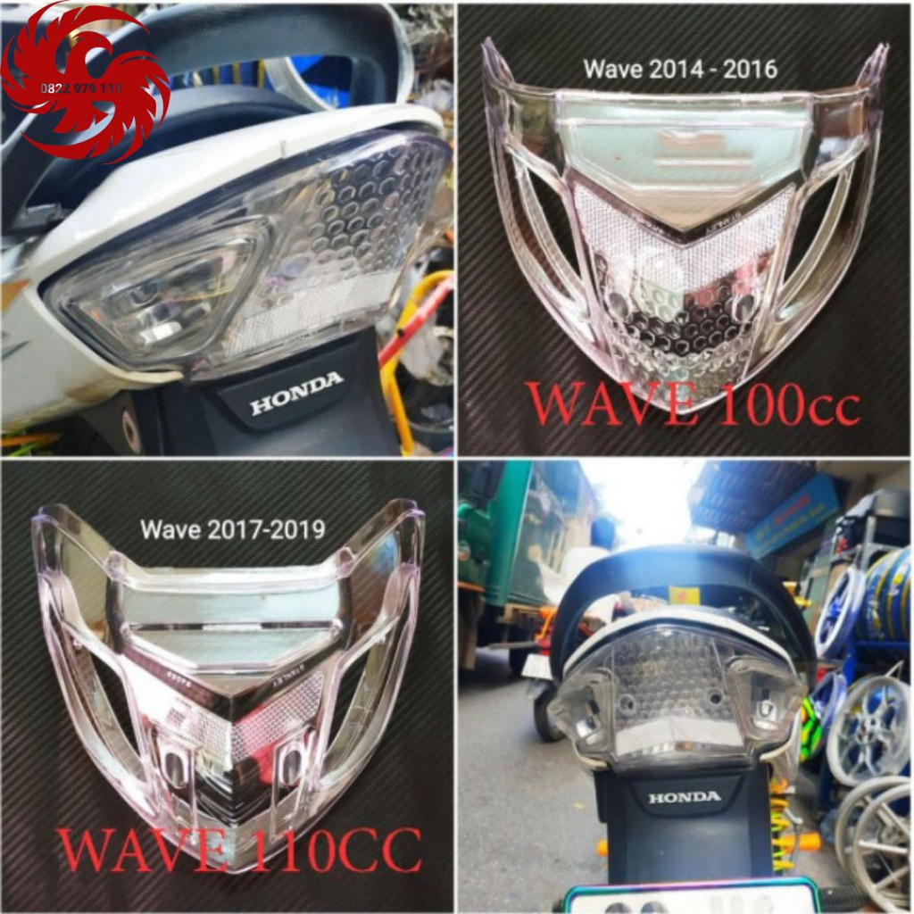 [Mã 99LSSALE1 giảm 10K đơn 99K] Nắp ốp đèn hậu (stop)trắng Wave A 2006-2022 Cực Đẹp!!!