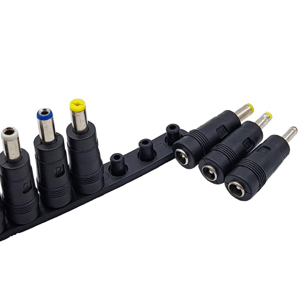 Bộ đầu chuyển đổi từ jack DC 5.5x2.1mm 8 đầu thẳng, 8 đầu vuông góc, 10 đầu thẳng