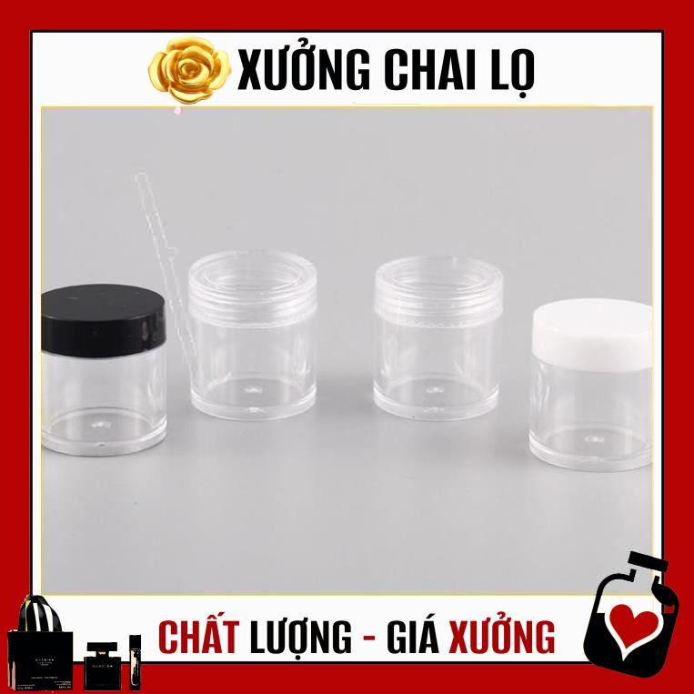 [TOP GIÁ RẺ] Hũ nhựa trong thân cao 10g chiết mỹ phẩm ,Xưởng Chai Lọ