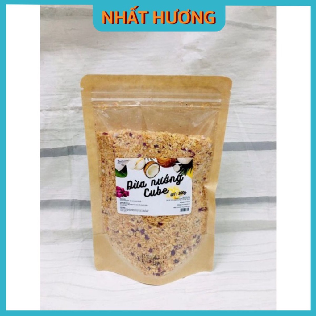 Dừa Nướng Cube 200gr Bến Tre