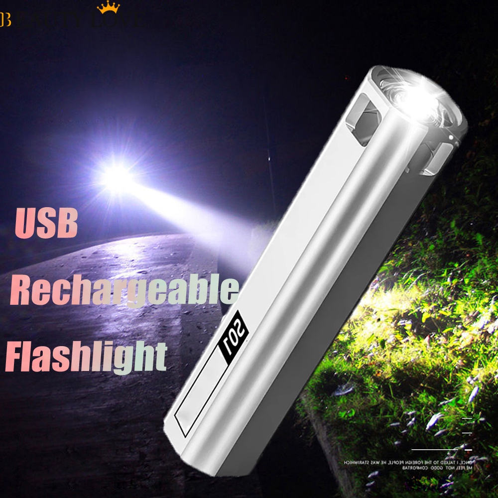 [Mới] Đèn Pin Cầm Tay / Đèn Pin LED 3 Chế Độ Sạc USB Chống Nước Dùng Khi Đi Bộ Đường Dài / Cắm Trại / Sinh Tồn / Sinh Tồn Chất Lượng Cao