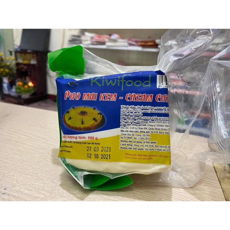 Phomai cream ches kiwi 500g