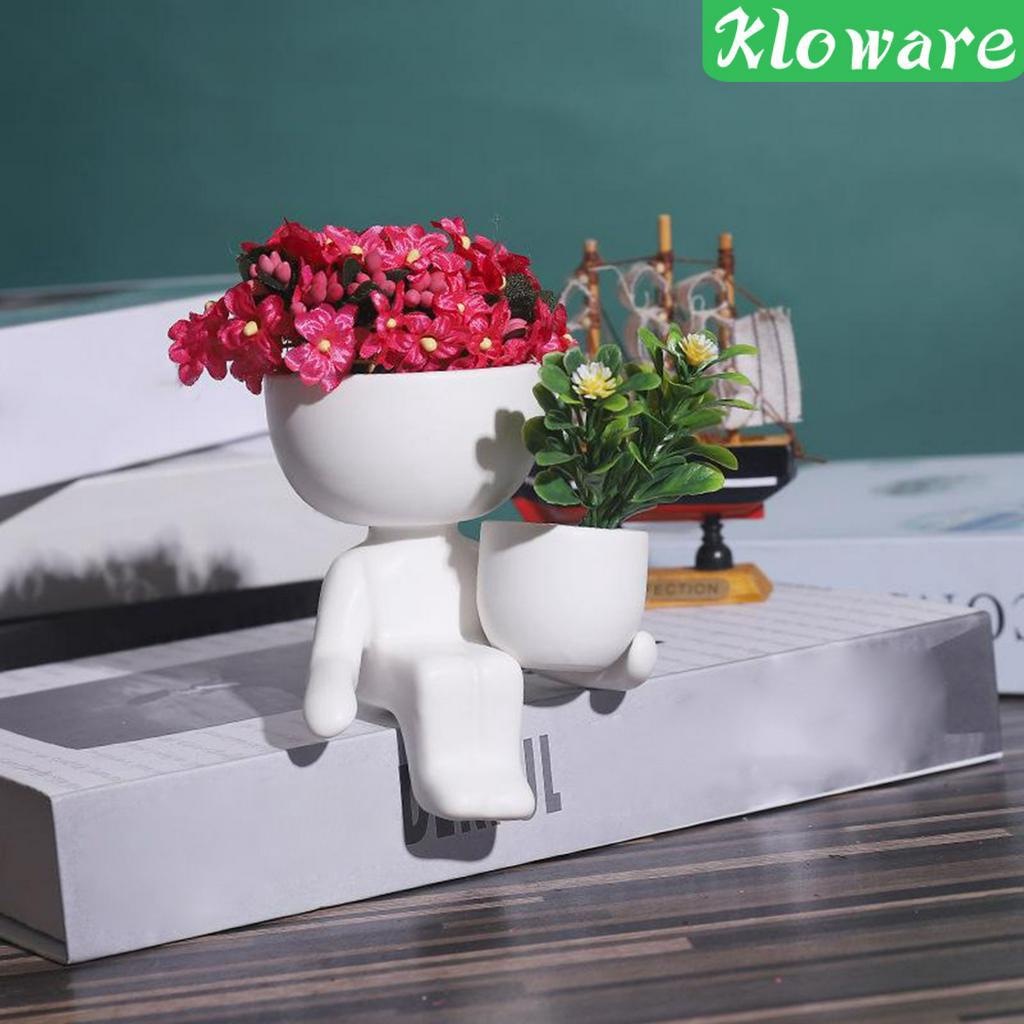 Chậu Gốm Trồng Cây Bonsai Hình Chân Dung Người Độc Đáo