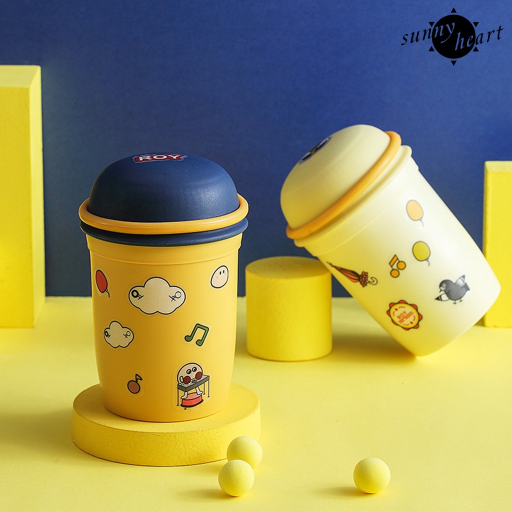 1 Set Cốc Uống Sữa Kèm Muỗng Dung Tích Lớn Không BPA Cho Bé