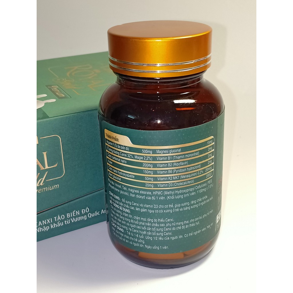 Thực phẩm bảo vệ sức khỏe Calcium Royal Gold Premium
