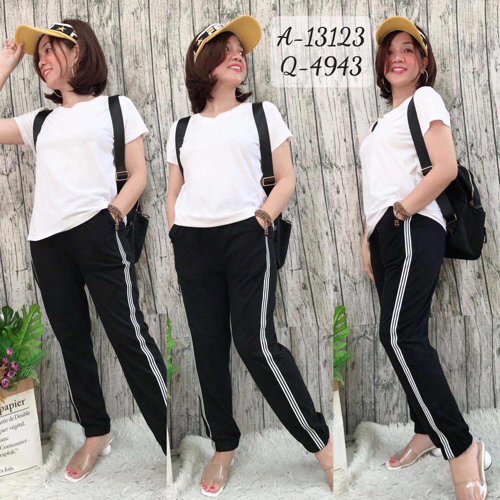 4941 - 4942 - 4943 -  Quần Thể Thao BIG SIZE Pó cổ chân viền Sọc &quot;thao&quot;