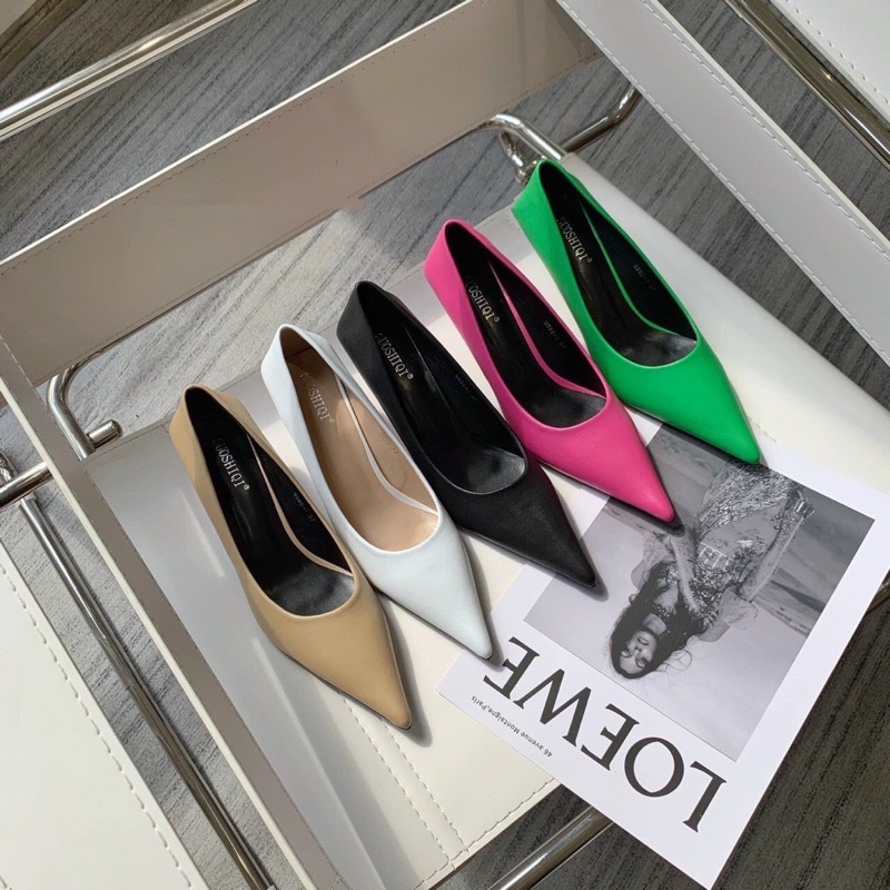 Giầy cao gót basic full màu siêu hót