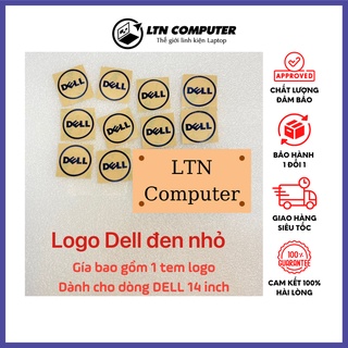 Tem laptop Dell đen trung (14 inch) – Logo laptop Dell đen trung 14 inch