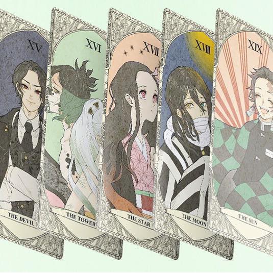 Bài tarot hình Kimetsu no Yaiba 22 lá ẩn chính