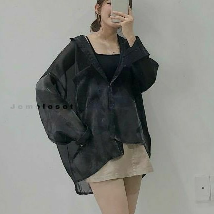 Áo khoác sơ mi dài tay vải mỏng ulzzang siêu sexyyy, thời trang Hàn tặng kèm áo 2 dây . MET SHOP