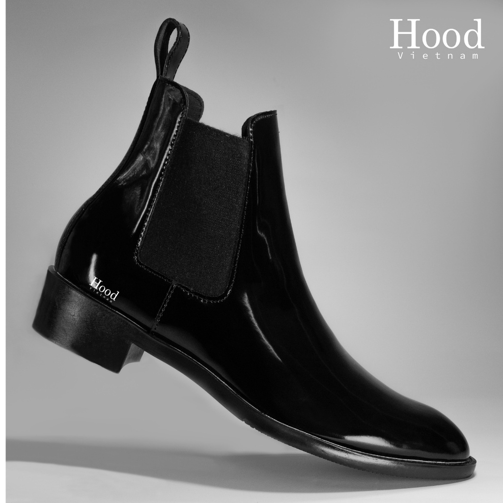 Giày Chelsea Boot Classic - Da BÓNG xịn xò - Đế cao su nguyên khối - Bảo hành 12 tháng Hood HoodVN