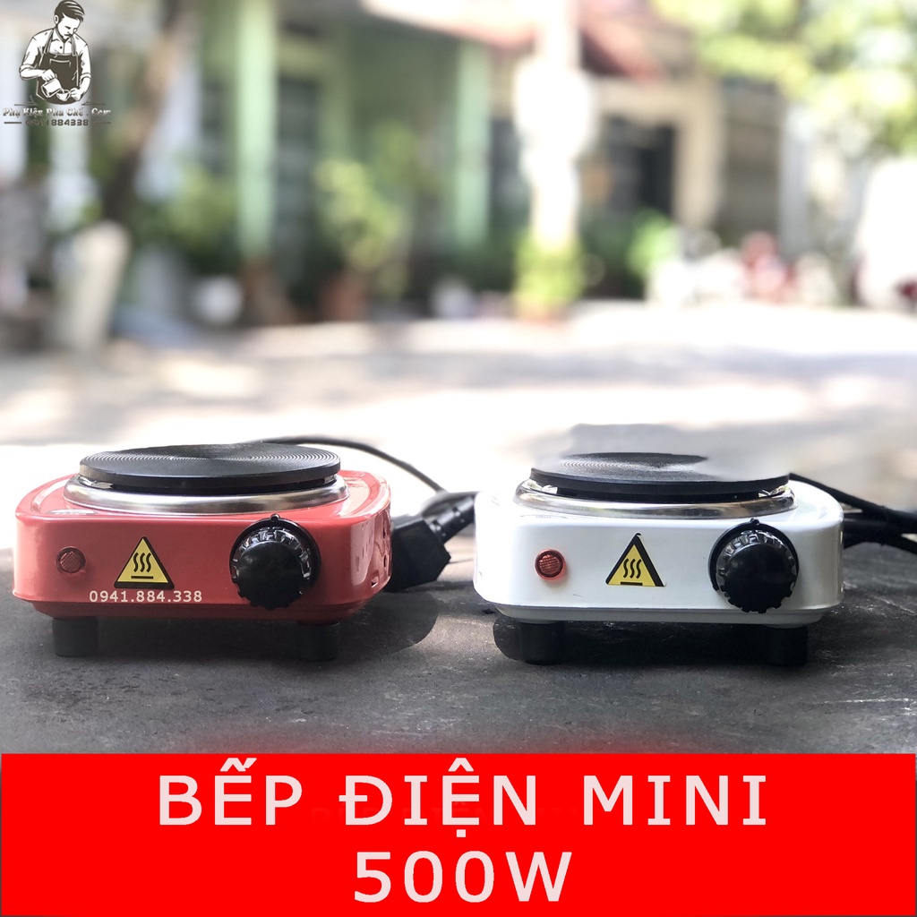 Bếp Điện Mini 500W Đa Năng Không Kén Nồi Chảo. Bếp Điện Tiện Lợi, Siêu Tiết Kiệm Điện