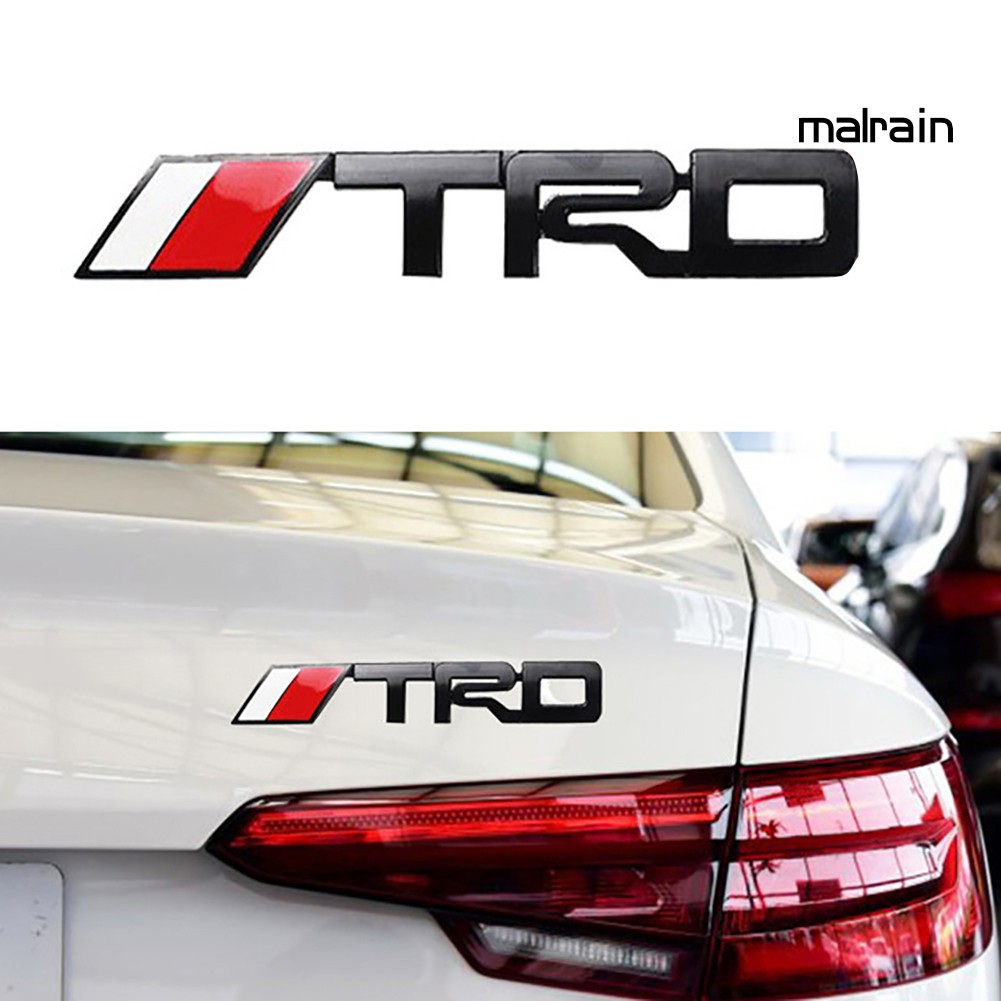 【VIP】3D TRD Grille Metal Emblem Car Sticker Bumper Badge for Toyota Racing Auto Logo