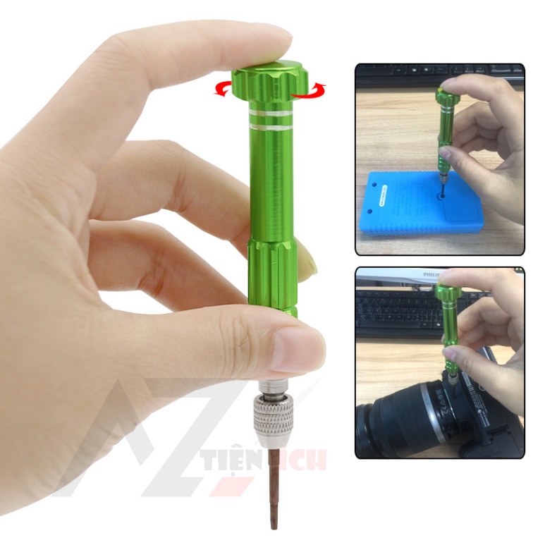 Bộ tua vít 5 đầu sửa chữa điện thoại đa năng cao cấp