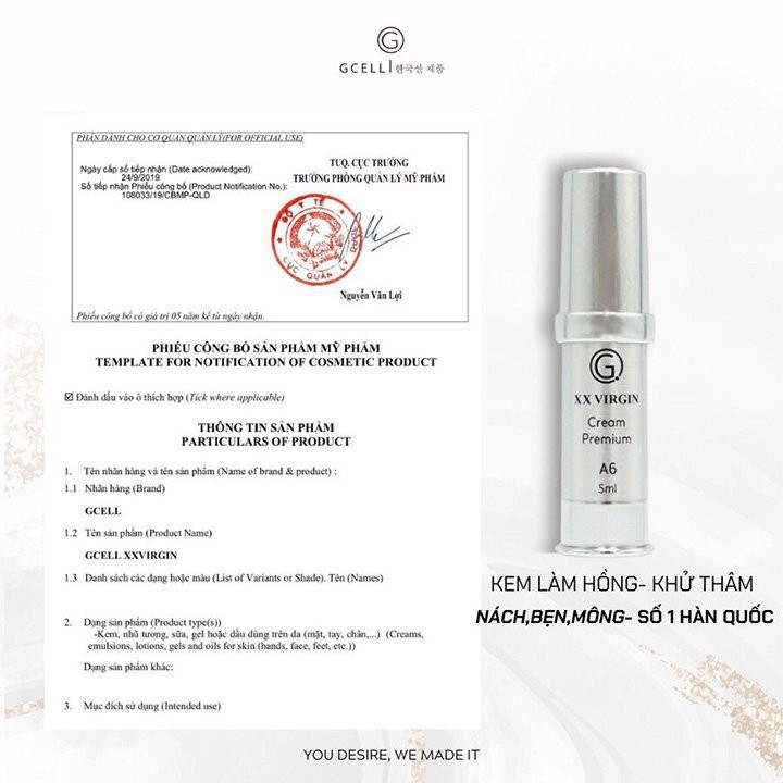 lô hàng nhanh (CHÍNH HÃNG)💝FREESHIP💝 KEM  LÀM TRẮNG NÁCH BẸN MÔNG GCELL HÀN QUỐC | BigBuy360 - bigbuy360.vn