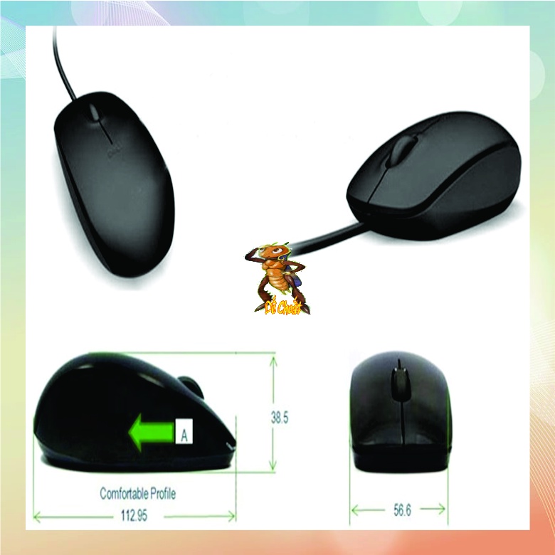 Chuột có dây usb, chuột quang 3d dell chất lượng cao giá rẻ cho máy tính để bàn và máy tính xách tay