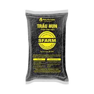 Giá thể trấu hun nguyên cánh sfarm túi 5dm3