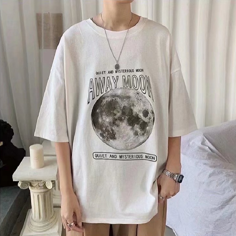 Áo Thun Tay Ngắn Cổ Tròn In Chữ Size M-8XL Thoải Mái Cho Nam Và Nữ