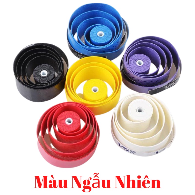 Cuốn cán vợt cầu lông - Băng cuốn cán PP/PU có gờ gân chống trơn nhiều màu sắc Tâm An Sports
