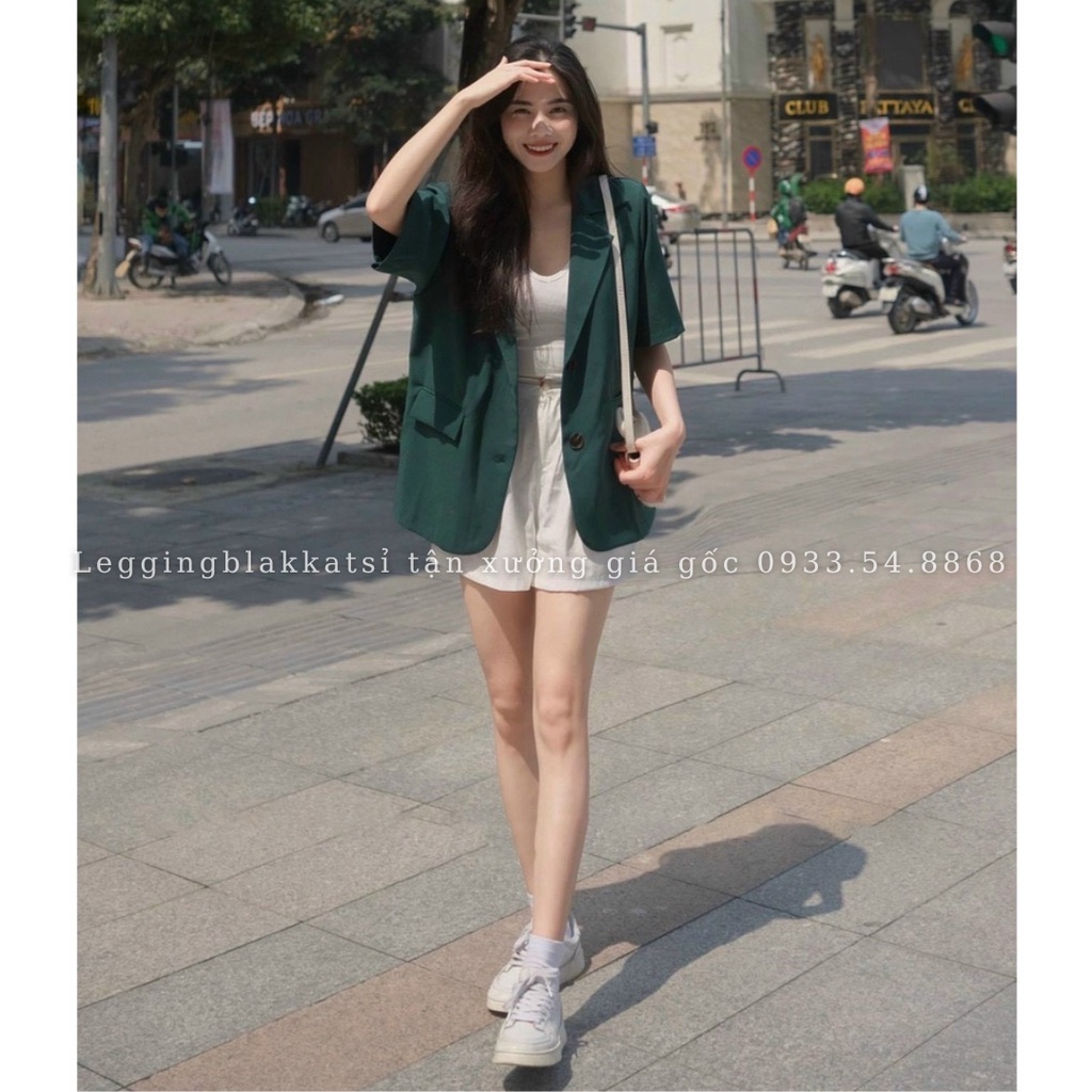 Áo khoác blazer nữ dáng dài 5 màu siêu hot hit phong cách hàn quốc áo blazer nữ 381