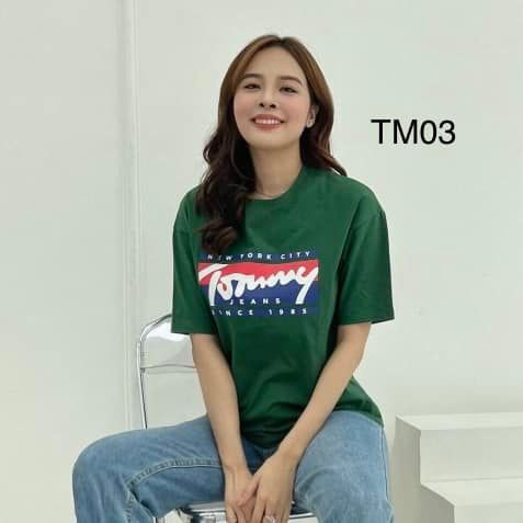 Áo Thun Tommy / TM03 / Màu Xanh lá