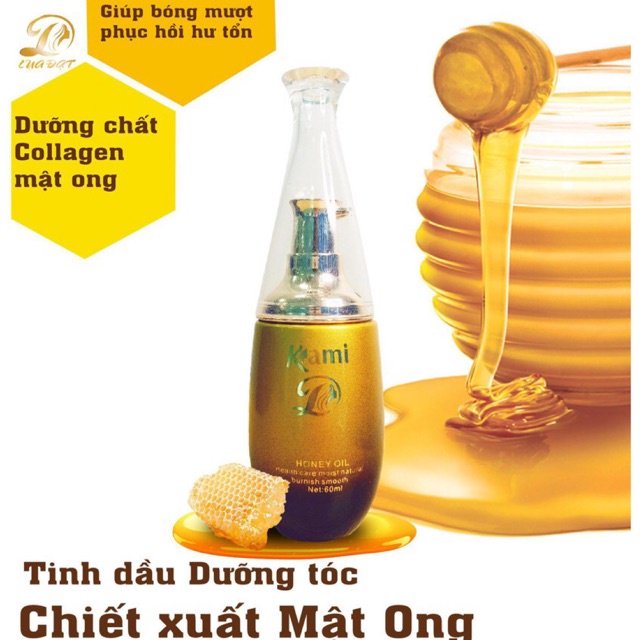 Tinh dầu dưỡng tóc mật ong Kami dạng chai 60ml