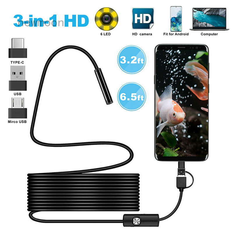 Dây camera nội soi có thể kết nối điện thoại android/máy tính tiện dụng chuyên nghiệp