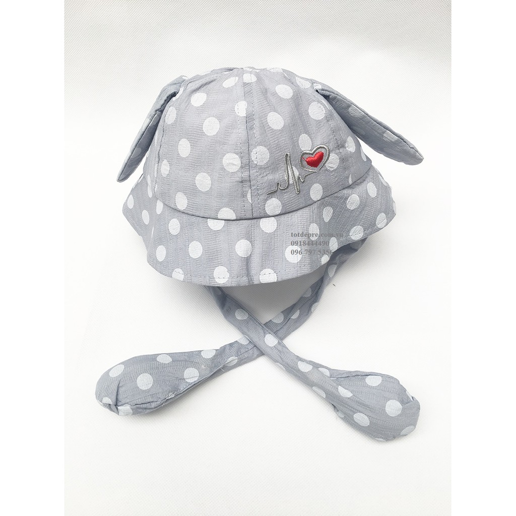 Mũ tai giật mẫu mùa hè - mũ bóp tai thỏ- size 2-6 tuổi