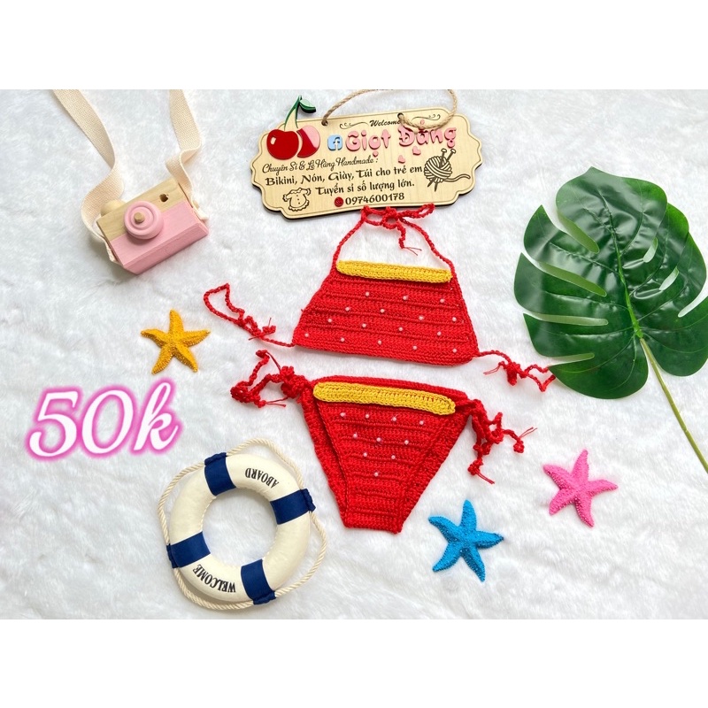 _BIKINI LEN CHO BÉ GÁI ĐI TẮM BIỂN ĐI BƠI TỪ 5KG - 15KG