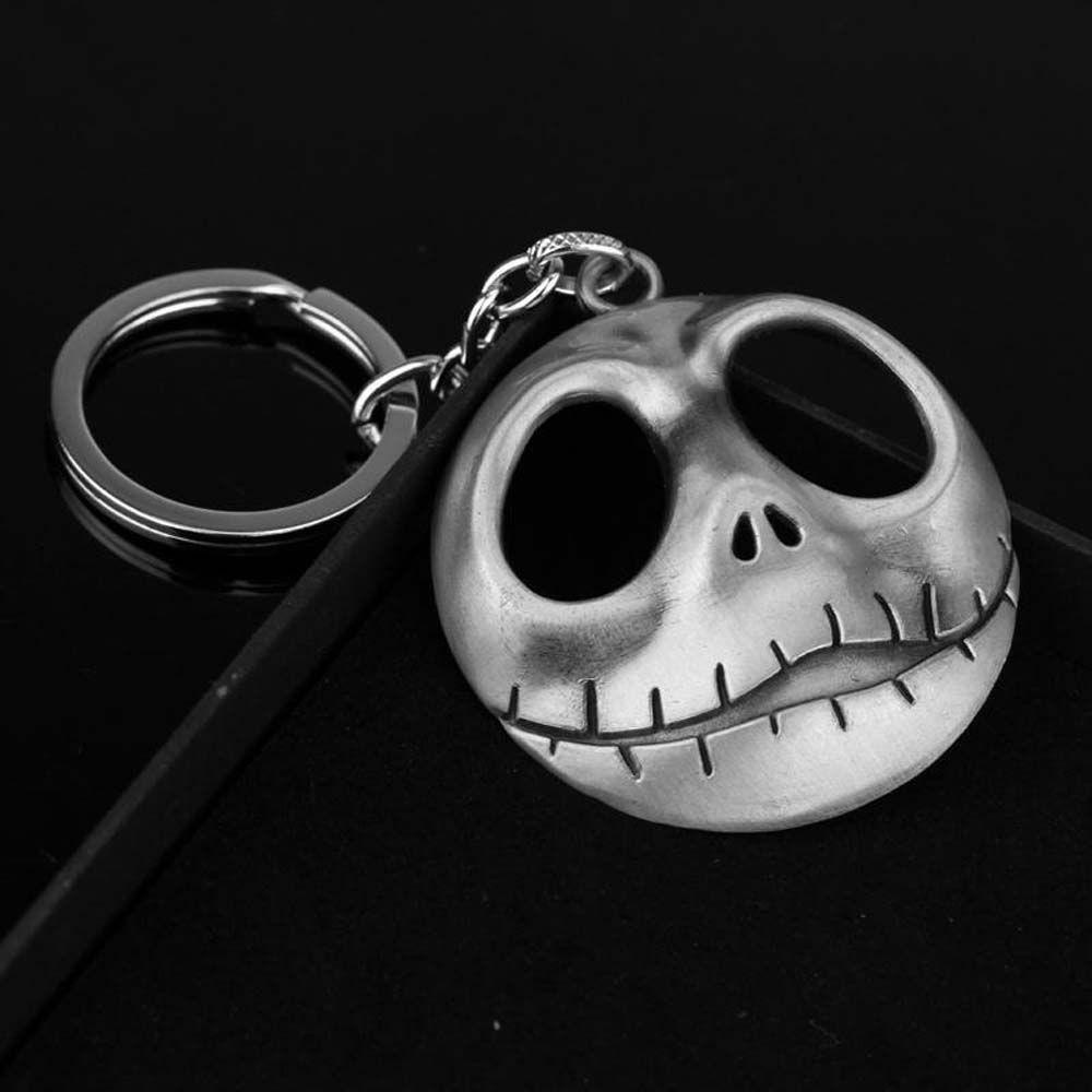Móc Khóa Mặt Nạ Đầu Lâu PEWANY Bằng Kim Loại Phong Cách Punk The Nightmare Before Christmas