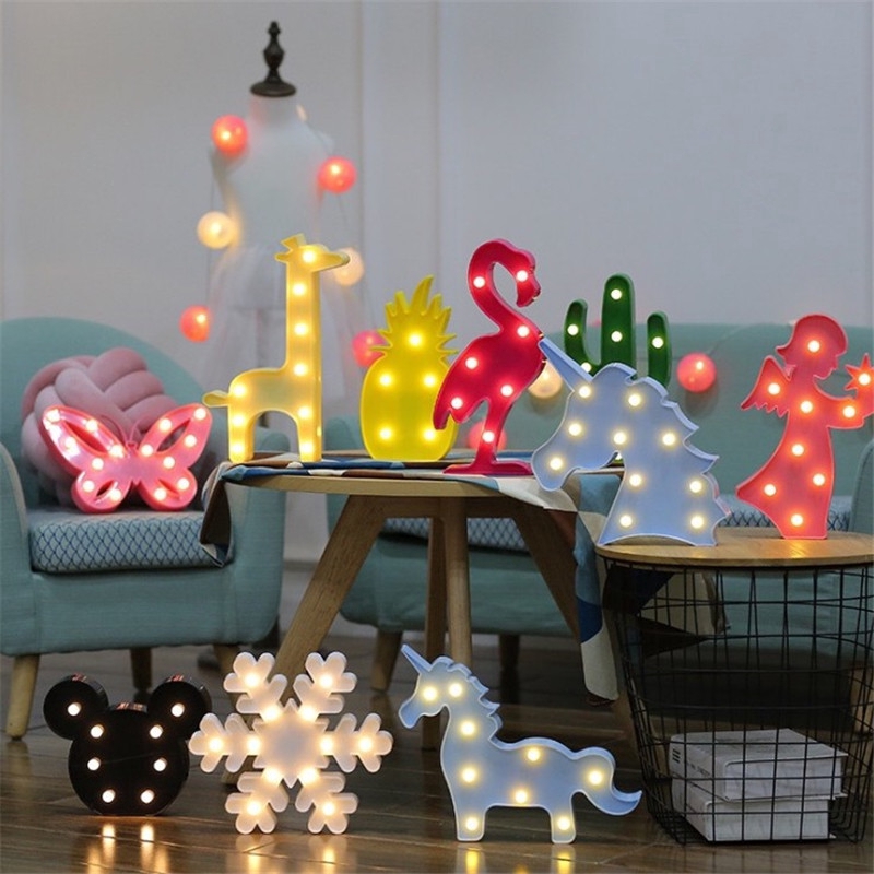 Đèn Led Trang Trí Hình Kỳ Lân Đáng Yêu
