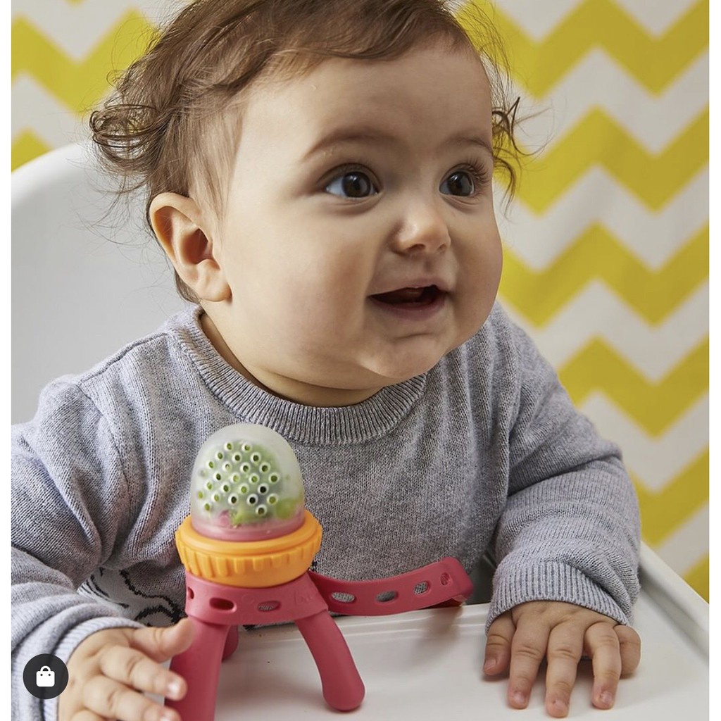 Bộ túi nhai chống hóc B.BOX Silicone an toàn, kích thích hệ tiêu hóa và vận động tay dành cho bé - Herbaby