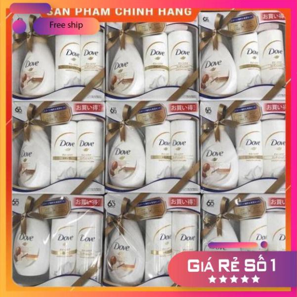 Hàng auth Bộ dầu gội xả tắm DOVE Set 3 Nhật Bản