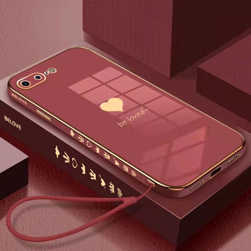 Ốp Điện Thoại Silicon Hình Vuông Mạ Viền Sang Trọng Cho iPhone 7plus 8plus se2020 ix xs max xr iPhone 6 6s plus iPhone7 8