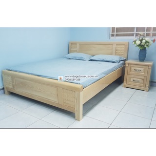 Giường sồi trám