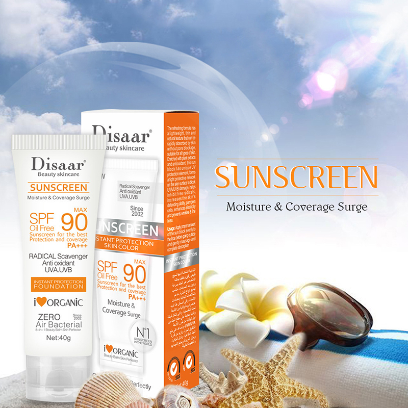 FAVN Bless Sunscreen Whitening SPF 90 Sunblock Facial Body Skin Protective Cream Anti-Aging Glory