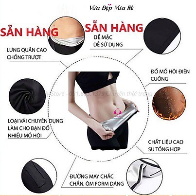 Quần Đổ Mồ Hôi Tan Mỡ Bụng Sinh Nhiệt Định Hình Born Uncommon