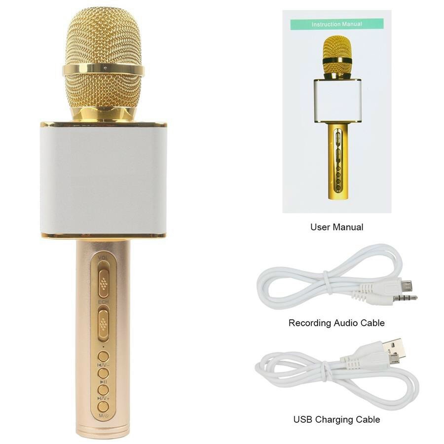 Micro kèm loa Bluetooth Karaoke SD-08 - Âm thanh hay - Dễ sử dụng - BH 6 tháng