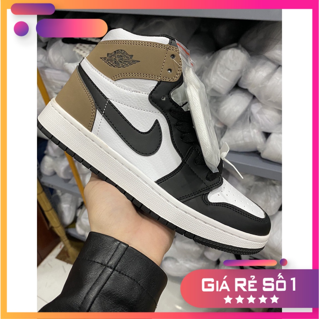 📢 Giày Thể Thao, Giày Sneaker Nike_Air_Jordan jd1 Dark_Mocha Cổ Cao Bản Siêu_Cấp