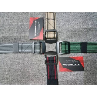 Hình thật Thắt lưng vải canvas tactics belt, vải gân màu xám xanh rêu đẹp chất đẹp thích hợp quần jean kaki